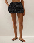 Lucia Short - Lola Polka Dot - Black/Cream - Faithfull The Brand