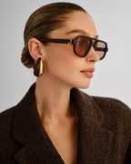 The Banks Sunglasses - Dark Chocolate - Luv Lou