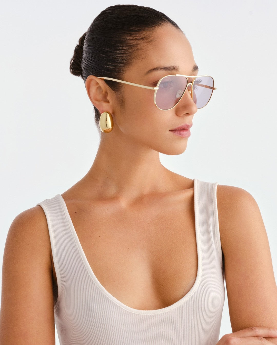 The Carter Sunglasses - Light Gold - Luv Lou