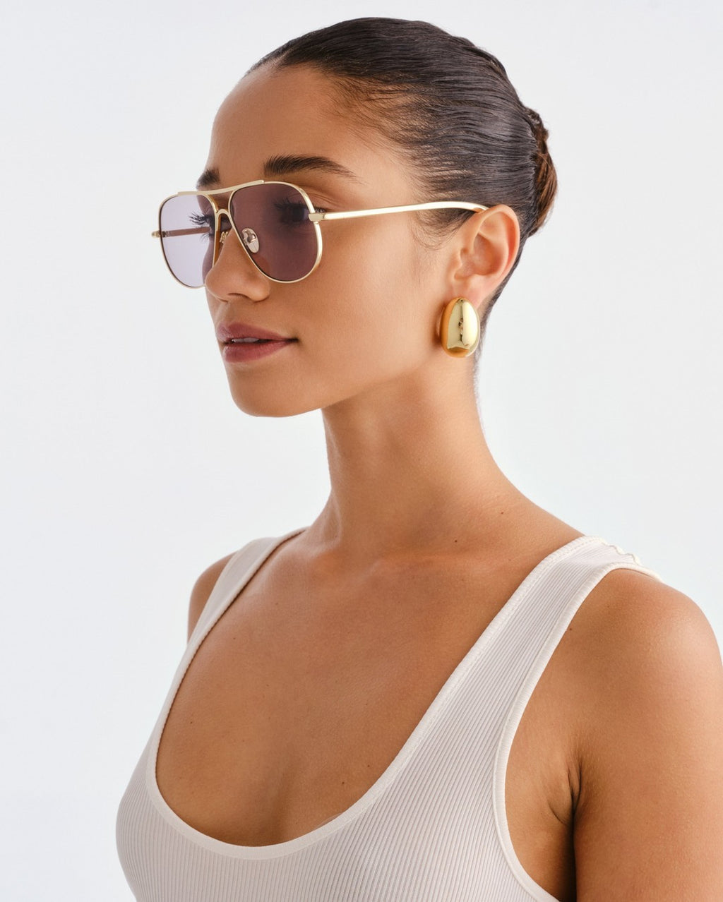 The Carter Sunglasses - Light Gold - Luv Lou