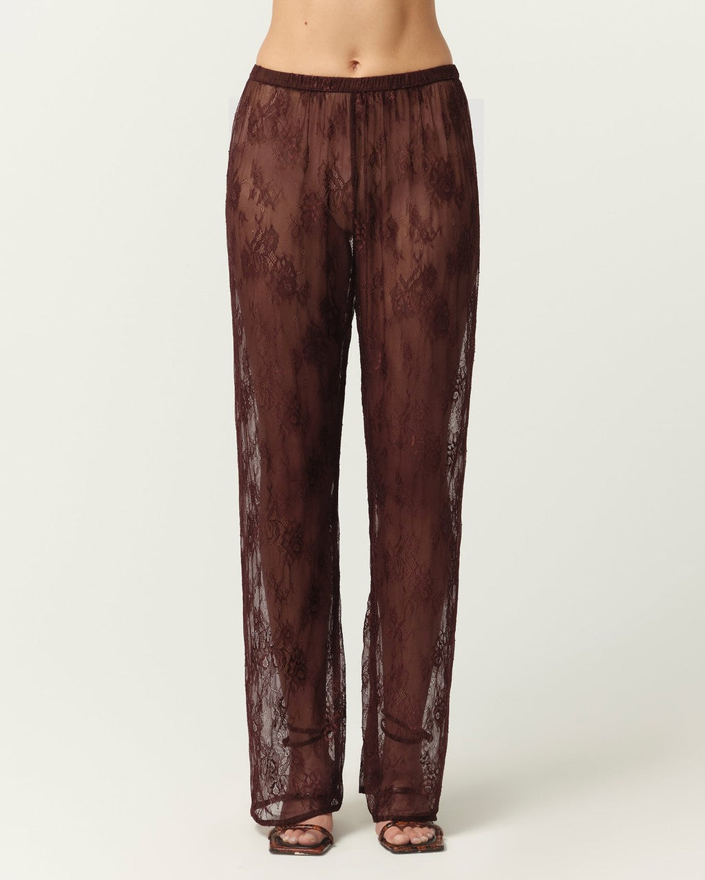 Lace Pant - Chocolate - Maison Essentiele