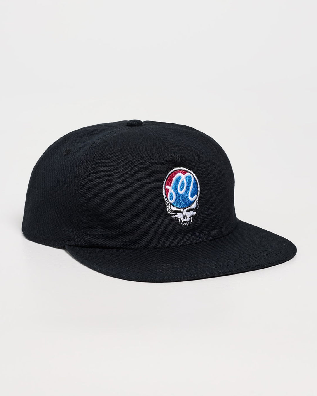 Grateful Dead Stealie Snapback - Black by Malbon