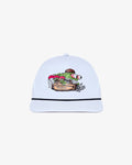 Santa Cruz Rope Hat - White - Malbon