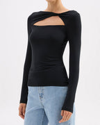 Mara Top - Black - Nude Lucy