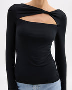 Mara Top - Black - Nude Lucy