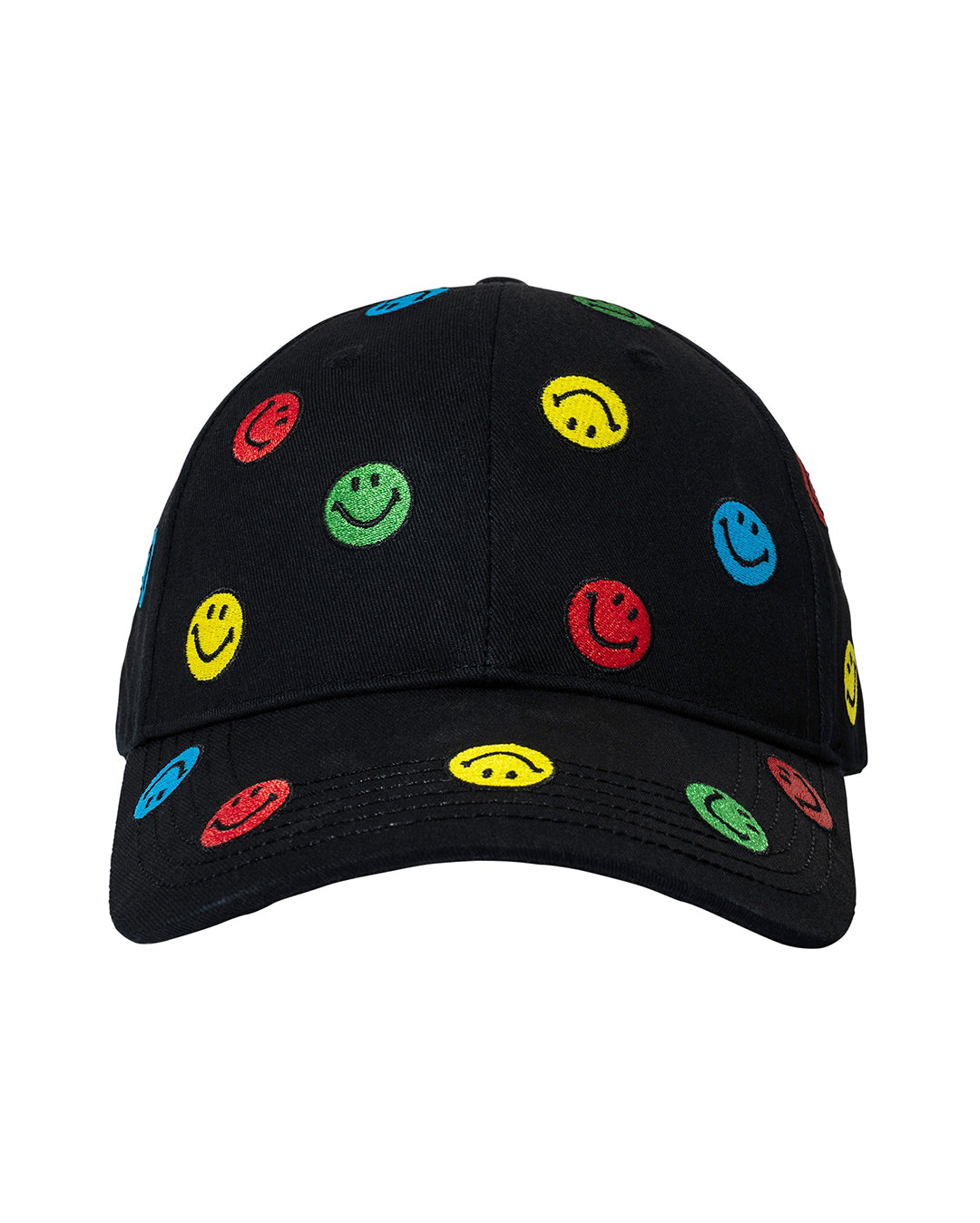 Market - Smiley Allover Dad Cap Black