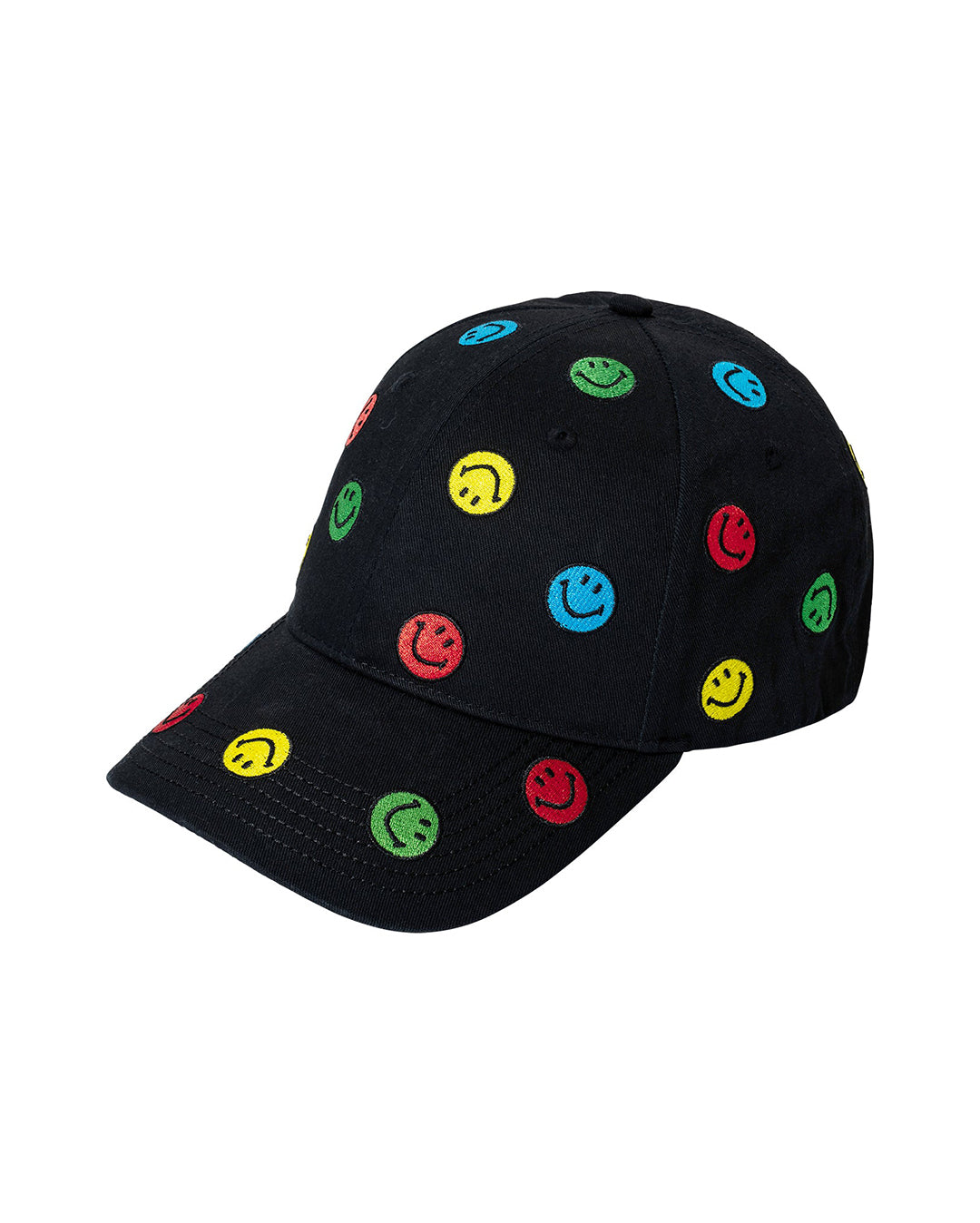 Market - Smiley Allover Dad Cap Black