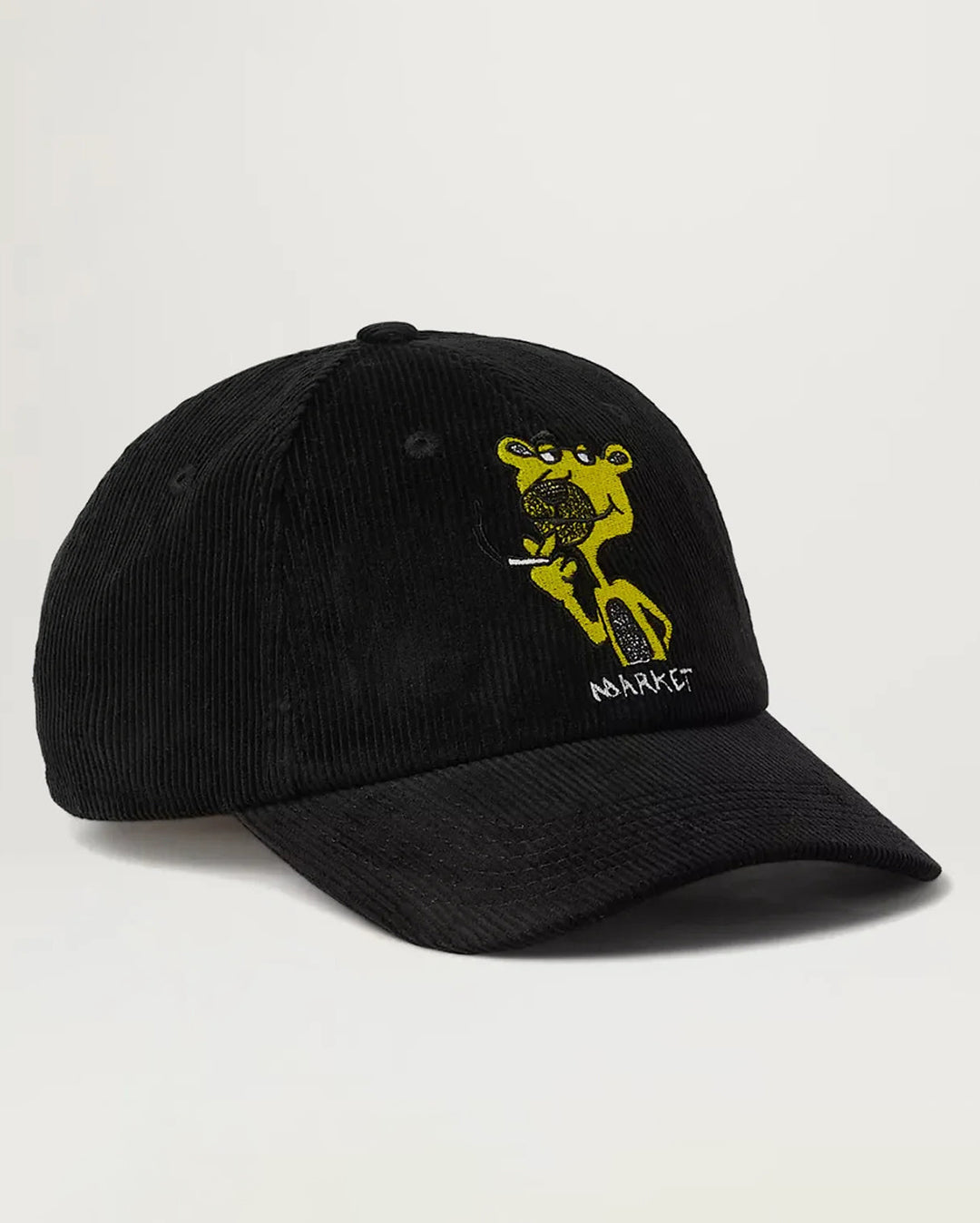 Yellow Panther Dad Hat - Black