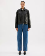 Maude Vegan Leather Jacket - Black - Nude Lucy
