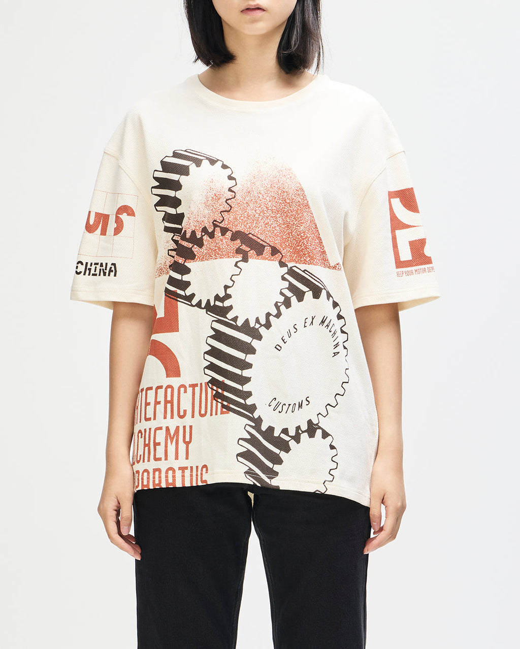 Merz Oversized Tee - Dirty White - Deus Ex Machina