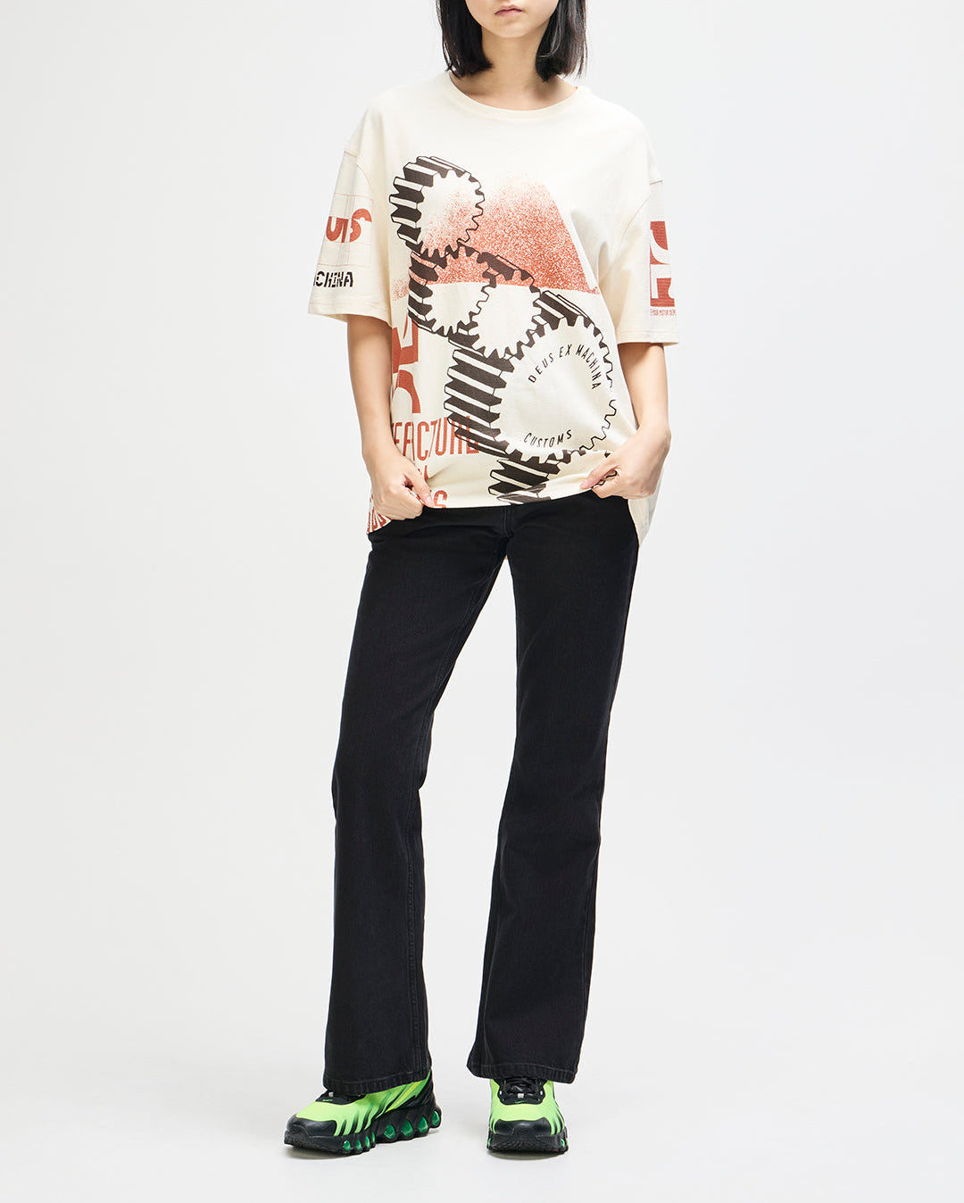 Merz Oversized Tee - Dirty White - Deus Ex Machina