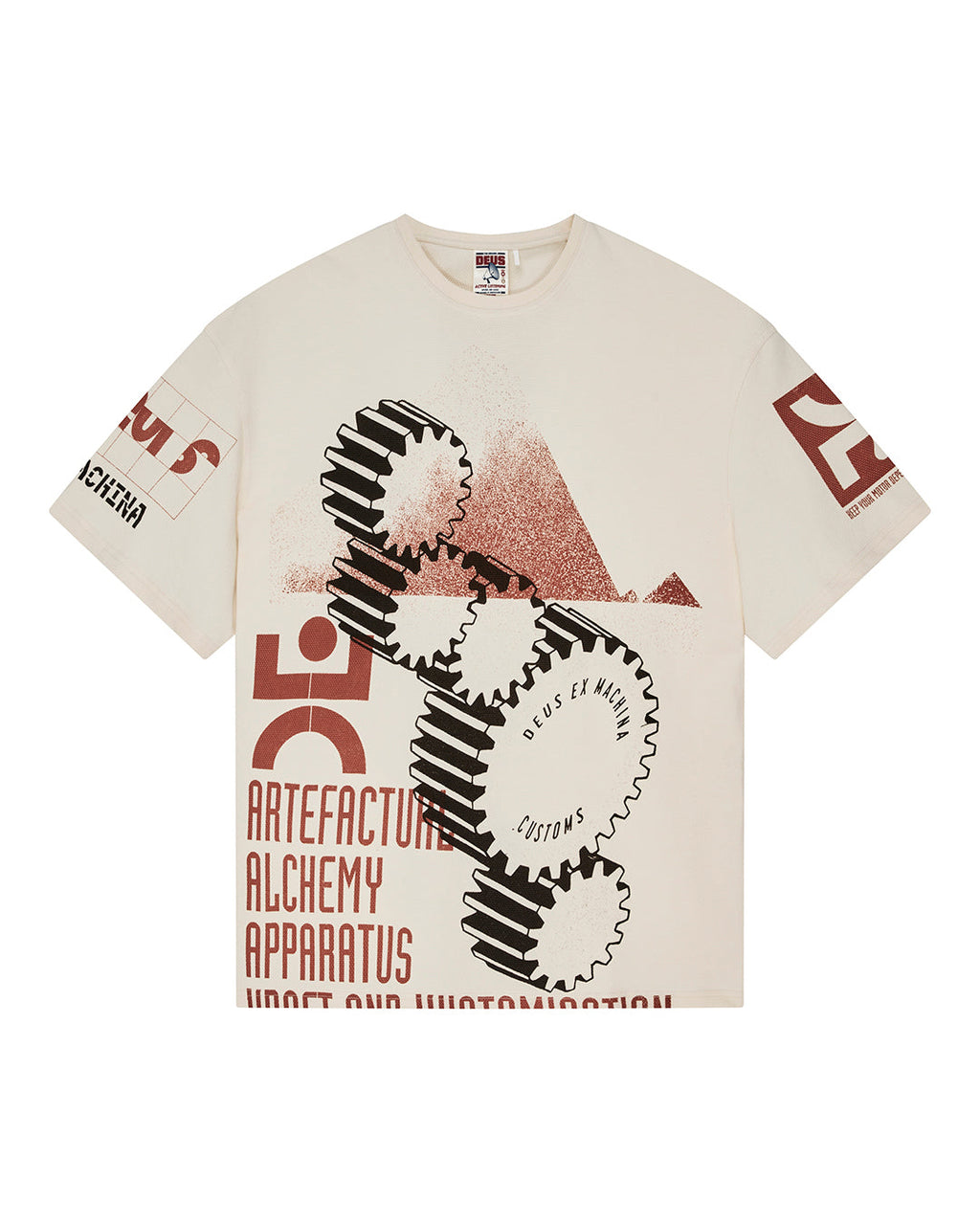 Merz Oversized Tee - Dirty White - Deus Ex Machina