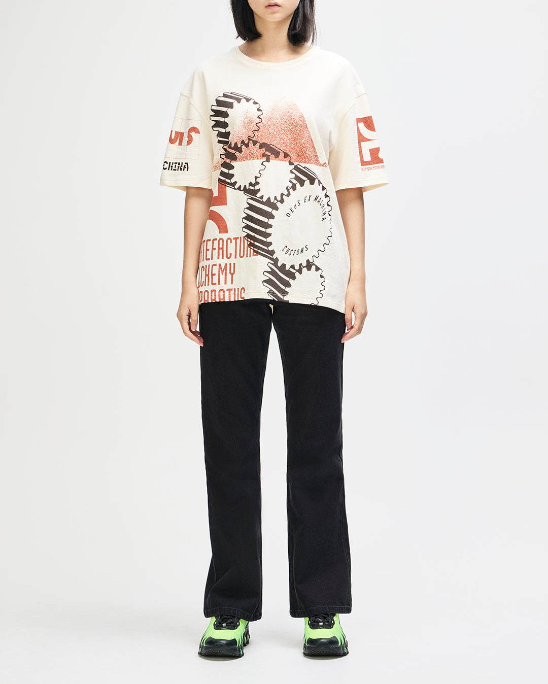 Merz Oversized Tee - Dirty White - Deus Ex Machina