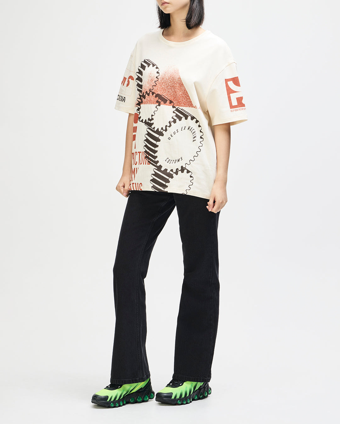 Merz Oversized Tee - Dirty White - Deus Ex Machina