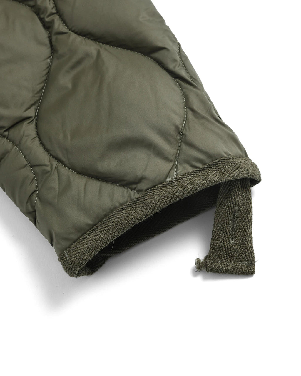 Military V-Neck W-Zip Down Jacket - D.Olive - Taion