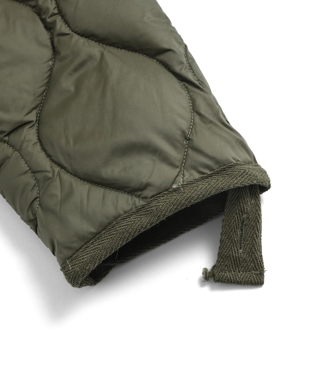Military V-Neck W-Zip Down Jacket - D.Olive - Taion