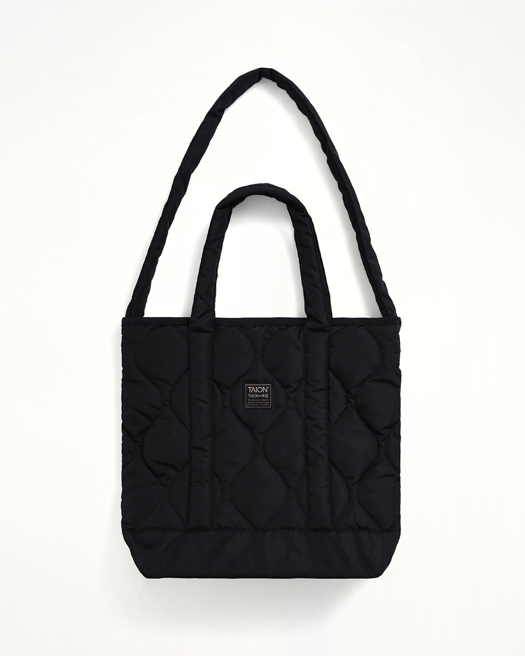 Military Zip Top Tote Down Bag M - Black - Taion