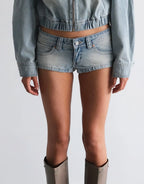 00 Super Low Rise Mini Shorts - Stella by Abrand