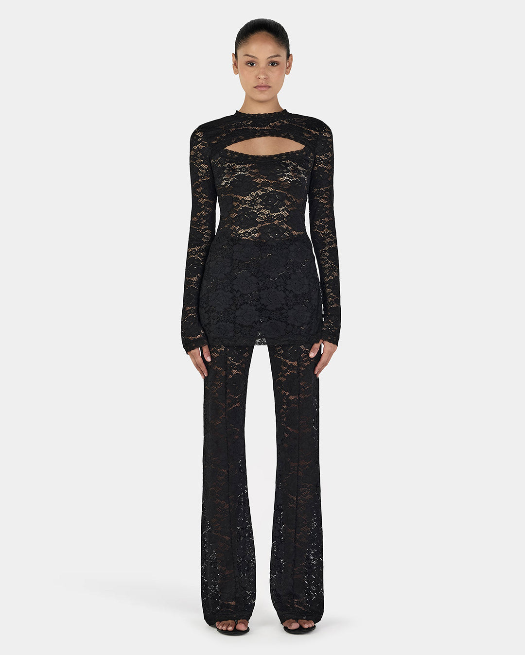 Ownley Misha Long Sleeve Top - Black | Wally NZ