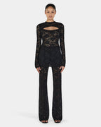 Misha Long Sleeve Top - Black - Ownley