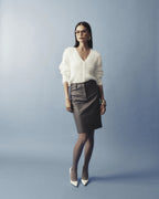Addison Cardigan - White - Mossman