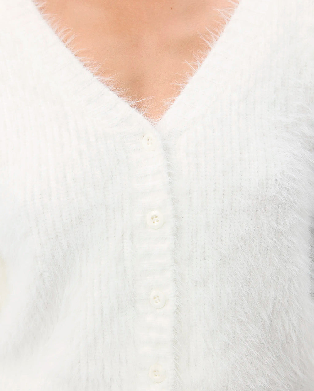 Addison Cardigan - White - Mossman
