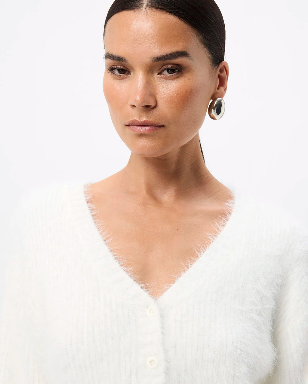 Addison Cardigan - White - Mossman