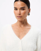 Addison Cardigan - White - Mossman