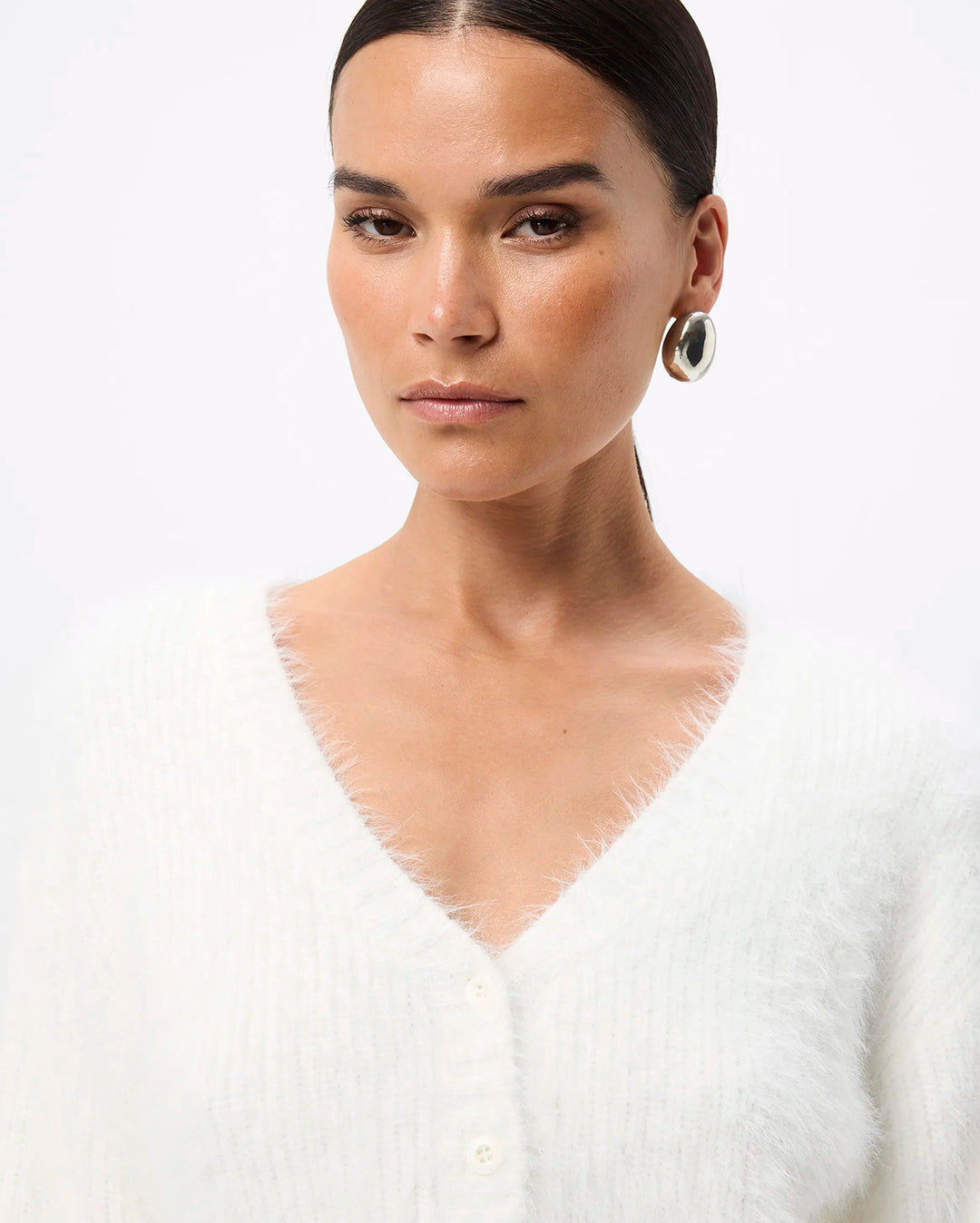 Addison Cardigan - White - Mossman