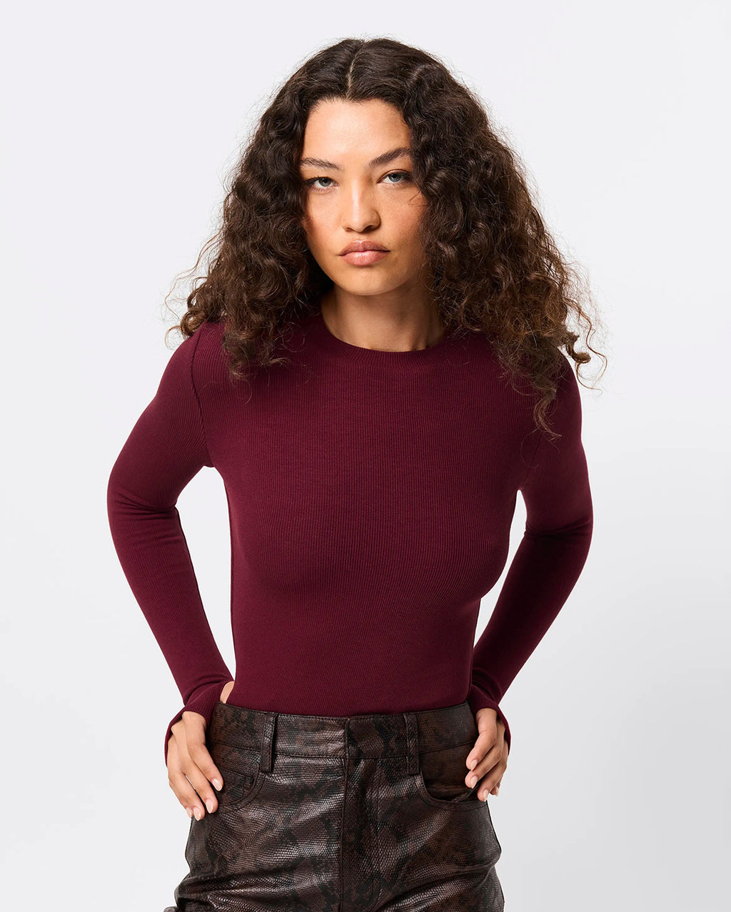 Brooklyn Top - Bordeaux - Mossman