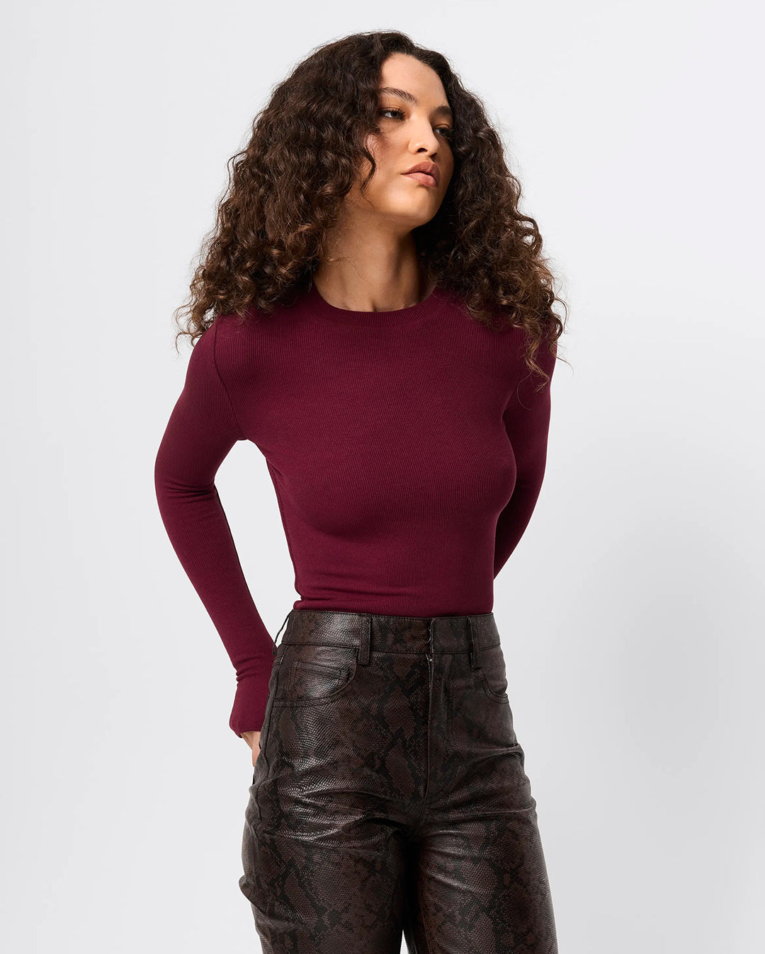 Brooklyn Top - Bordeaux - Mossman