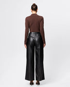 Fairfax Pleat Wide Leg Trouser - Black