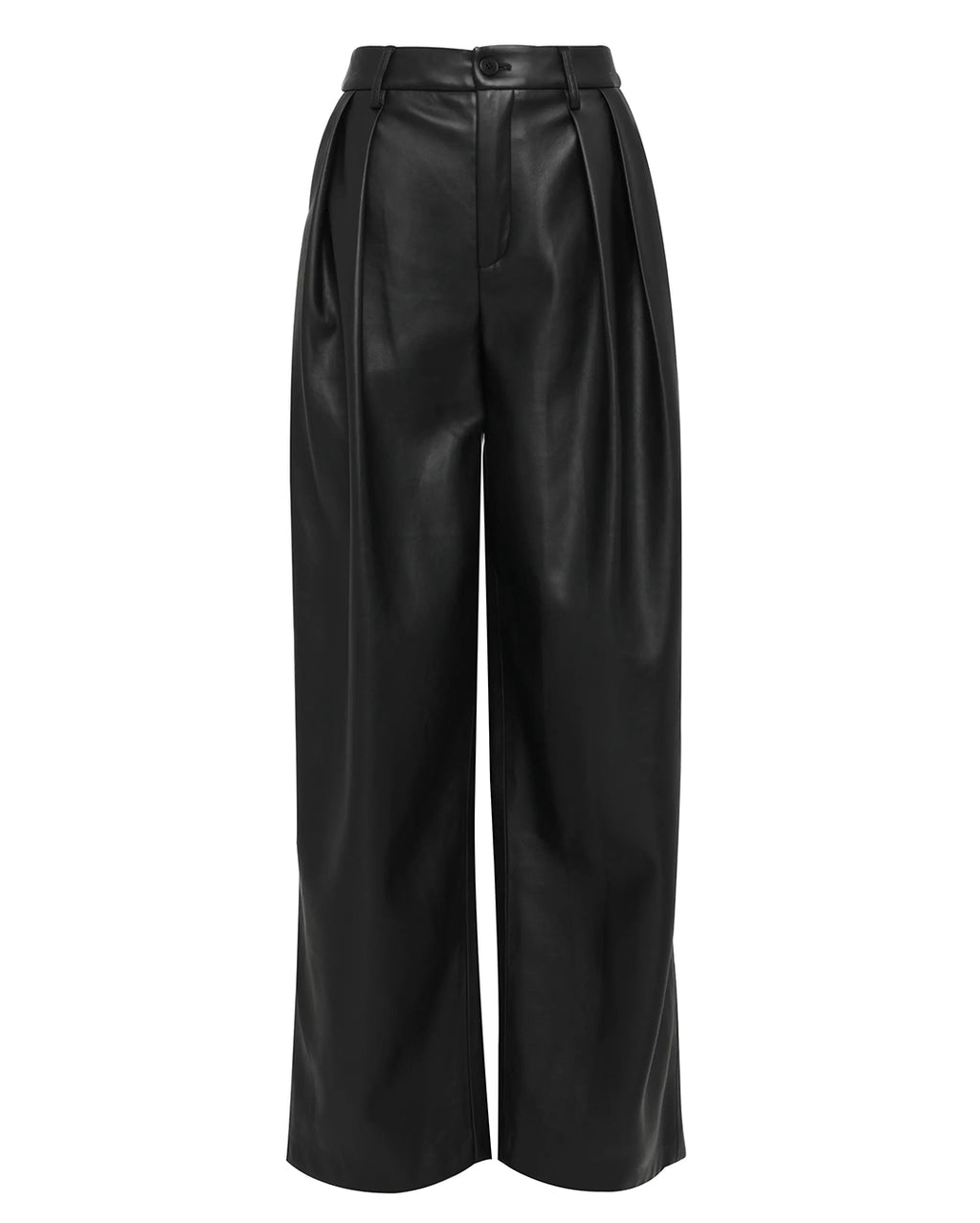 Fairfax Pleat Wide Leg Trouser - Black
