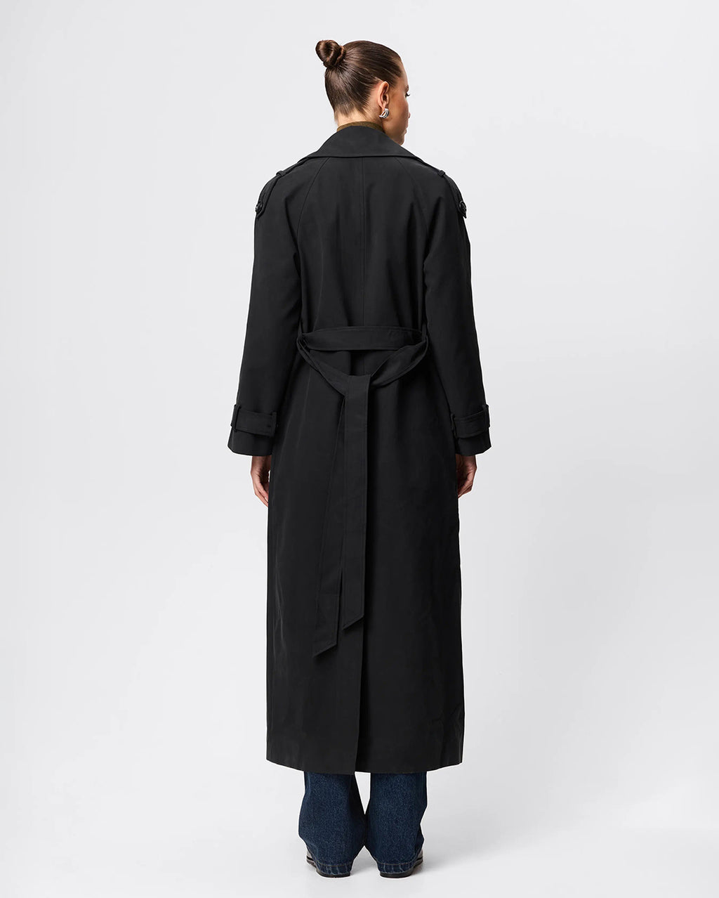 Franklin Trench Coat - Black - Mossman