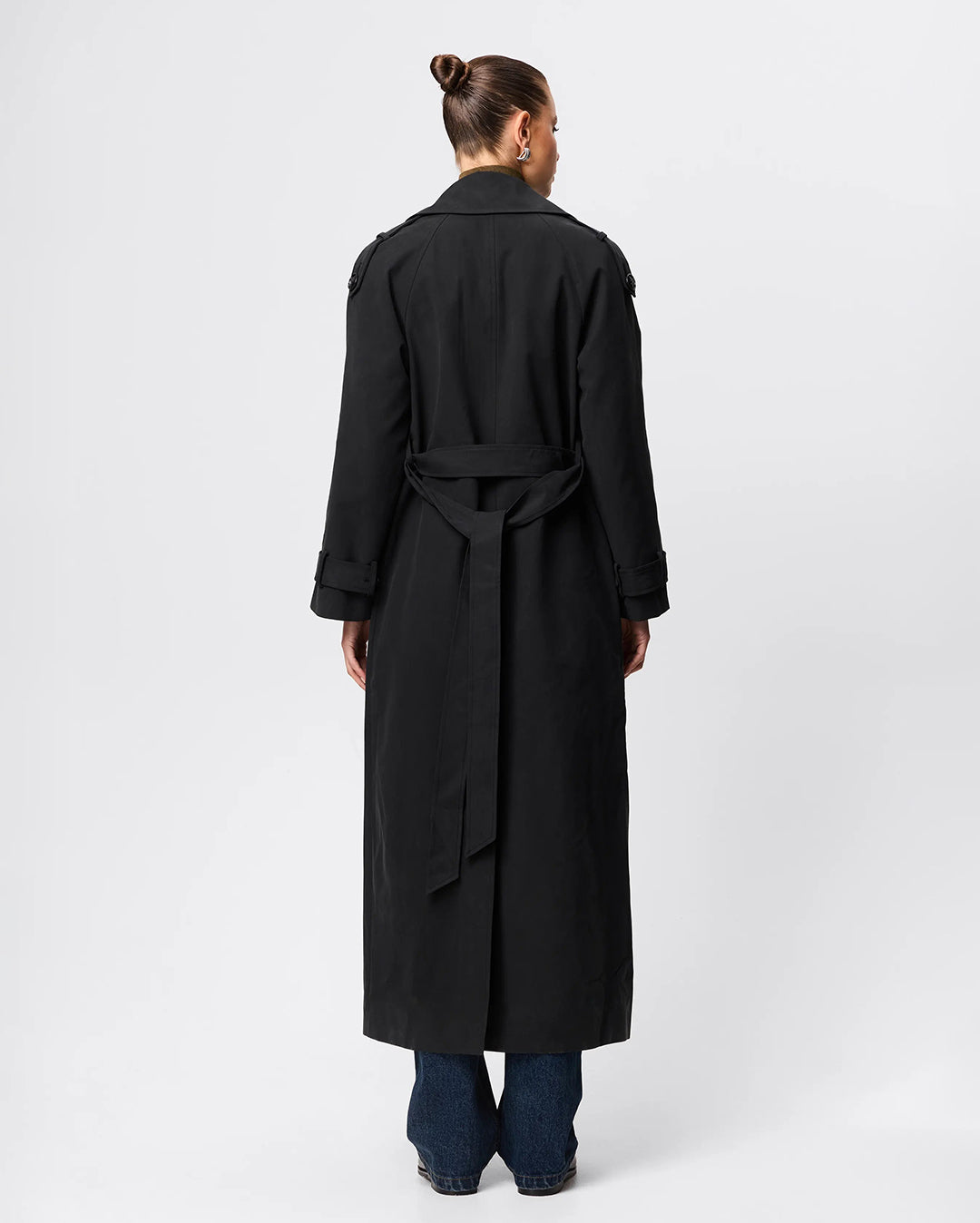 Franklin Trench Coat - Black - Mossman