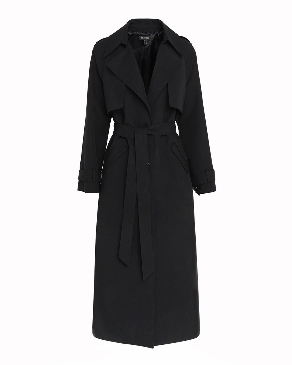 Franklin Trench Coat - Black - Mossman