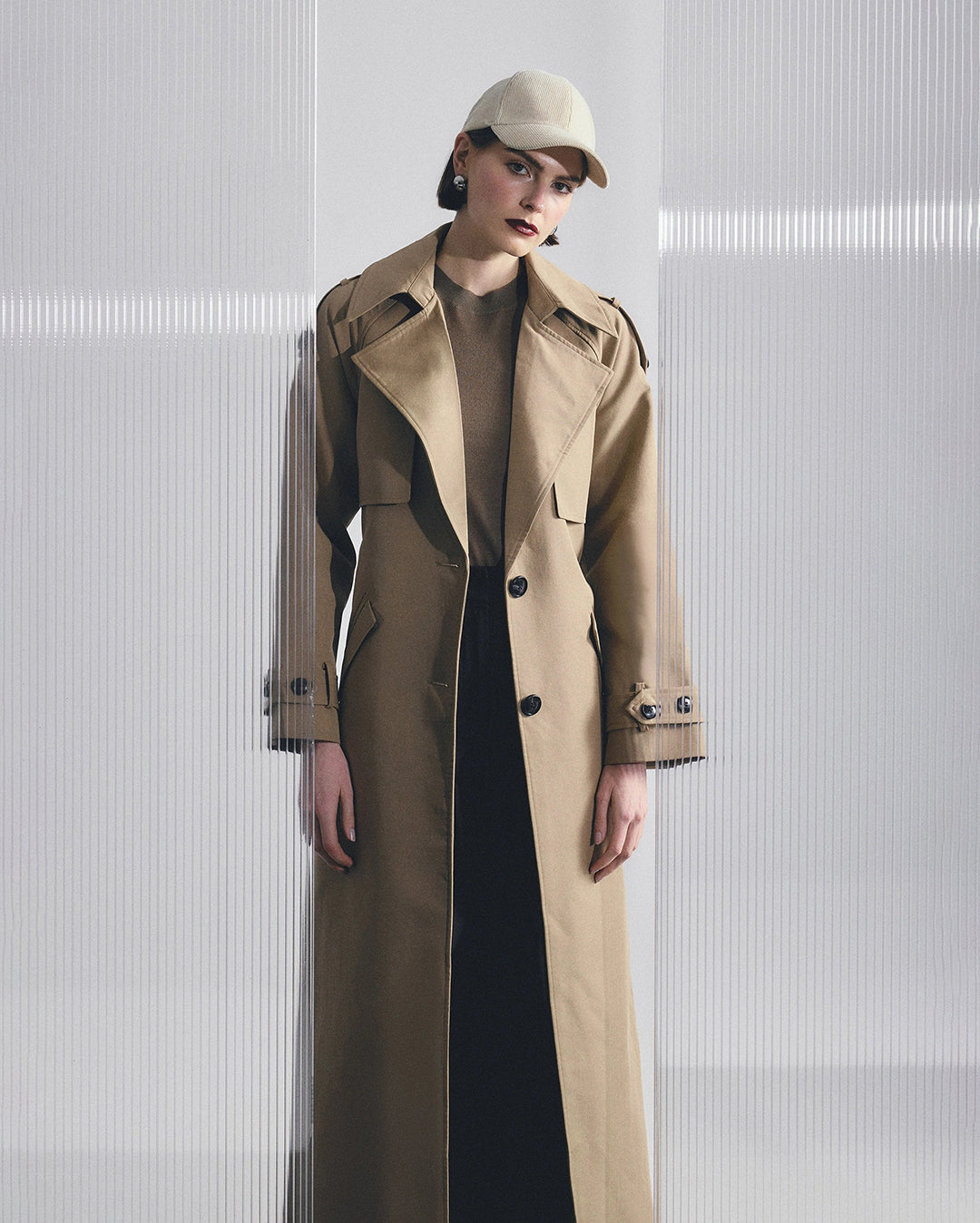Franklin Trench Coat - Sand - Mossman