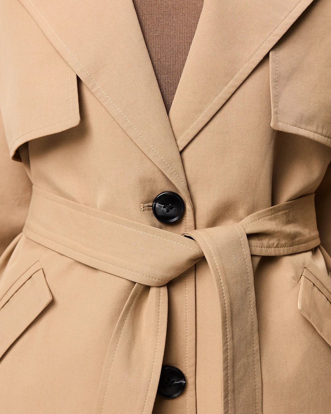 Franklin Trench Coat - Sand - Mossman