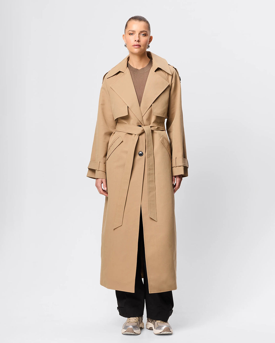 Franklin Trench Coat - Sand - Mossman
