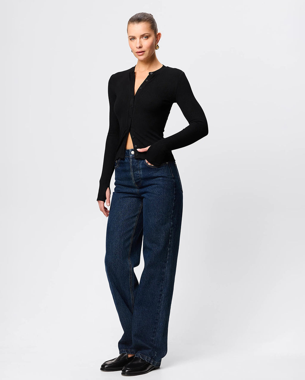 Lyon Cardigan - Black - Mossman