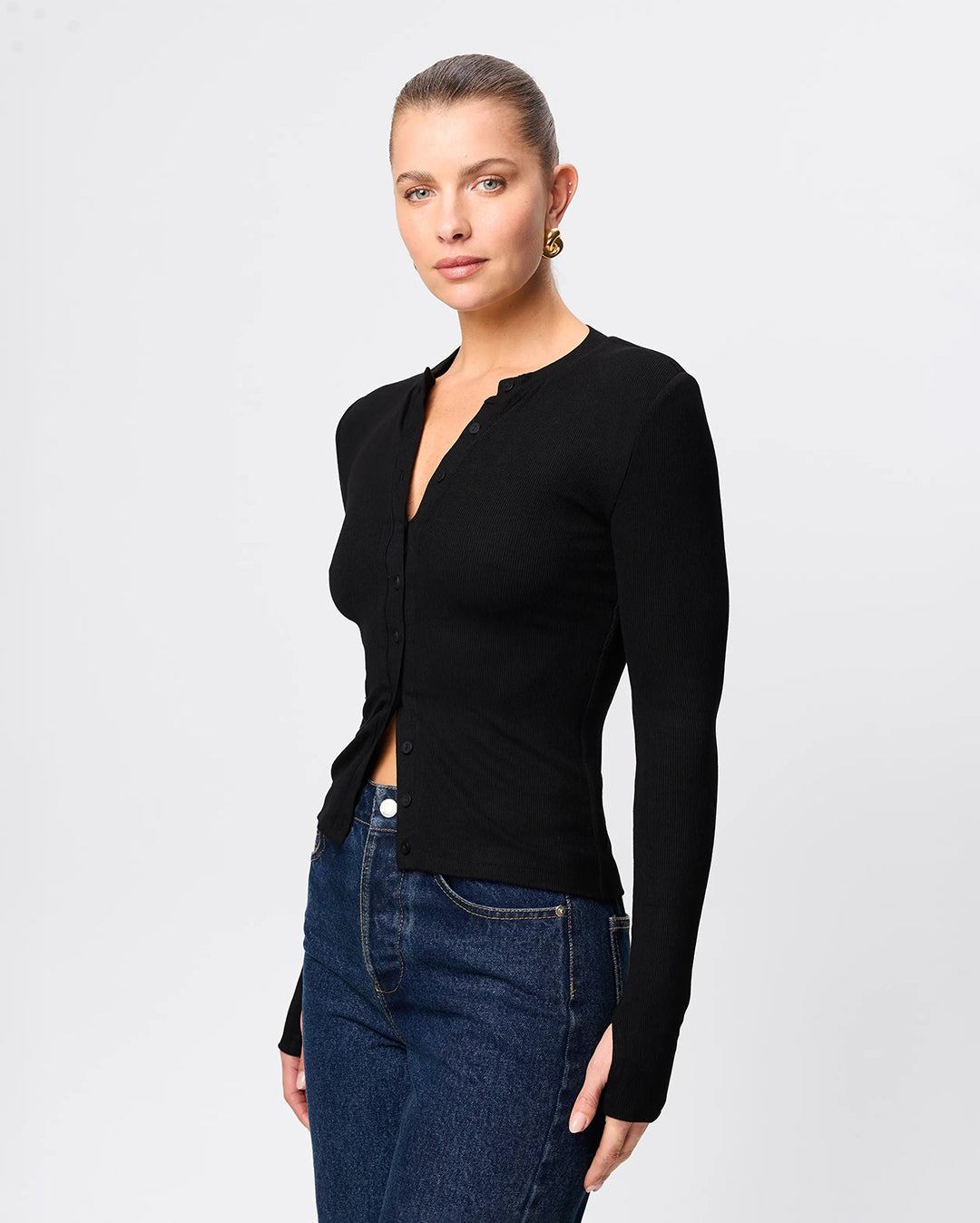 Lyon Cardigan - Black - Mossman