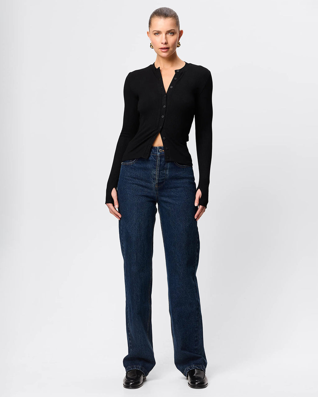 Lyon Cardigan - Black - Mossman
