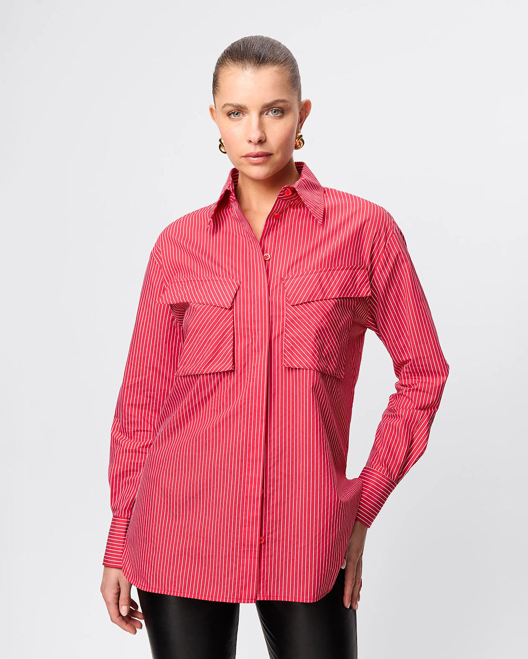 Tudor Shirt - Red Stripe - Mossman
