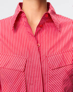 Tudor Shirt - Red Stripe - Mossman