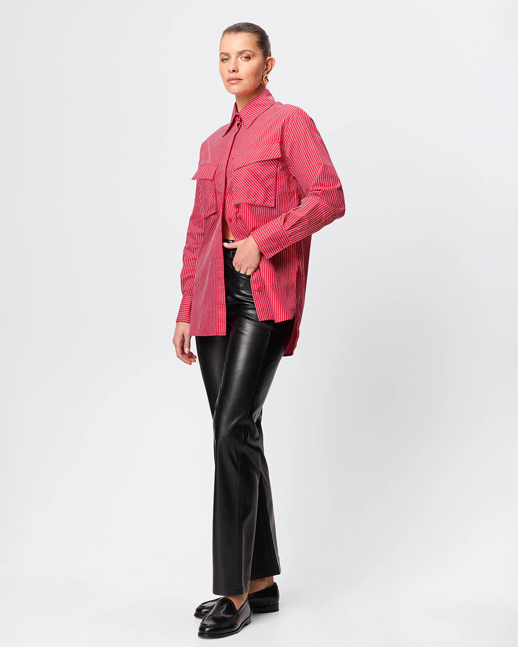 Tudor Shirt - Red Stripe - Mossman