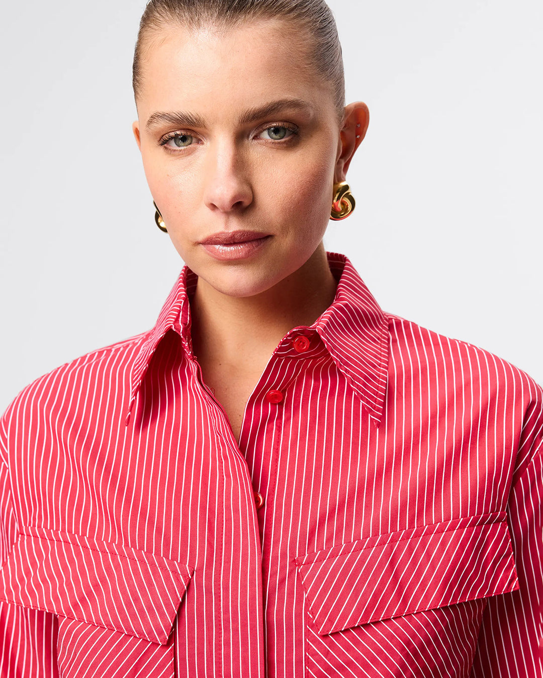Tudor Shirt - Red Stripe - Mossman