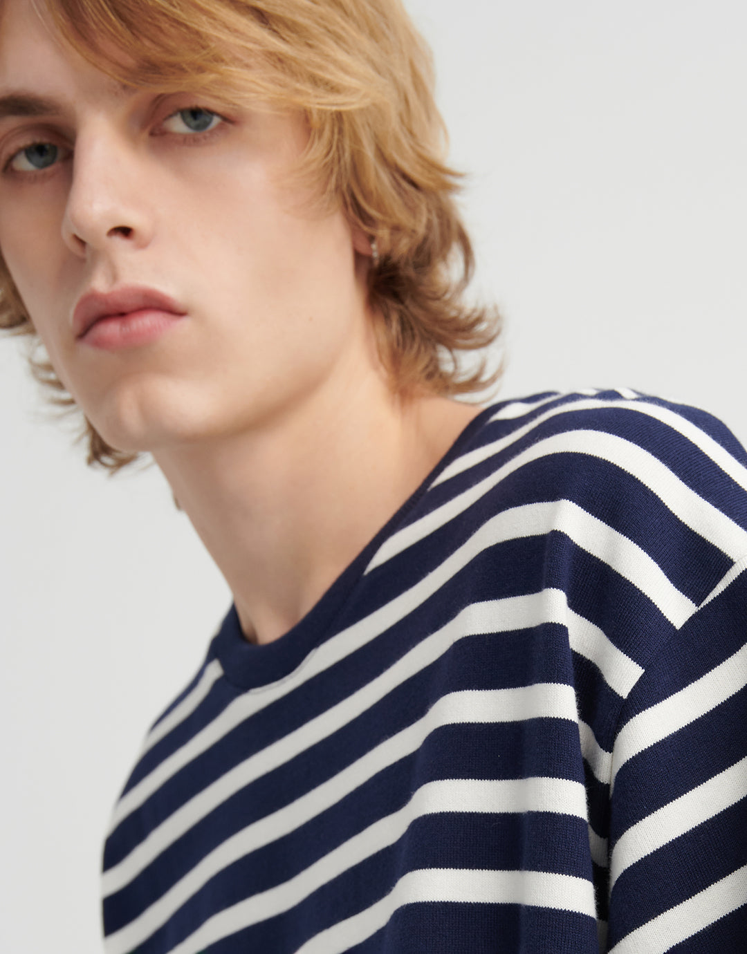 Motion Tee - Uniform Stripe by Kowtow - view 5