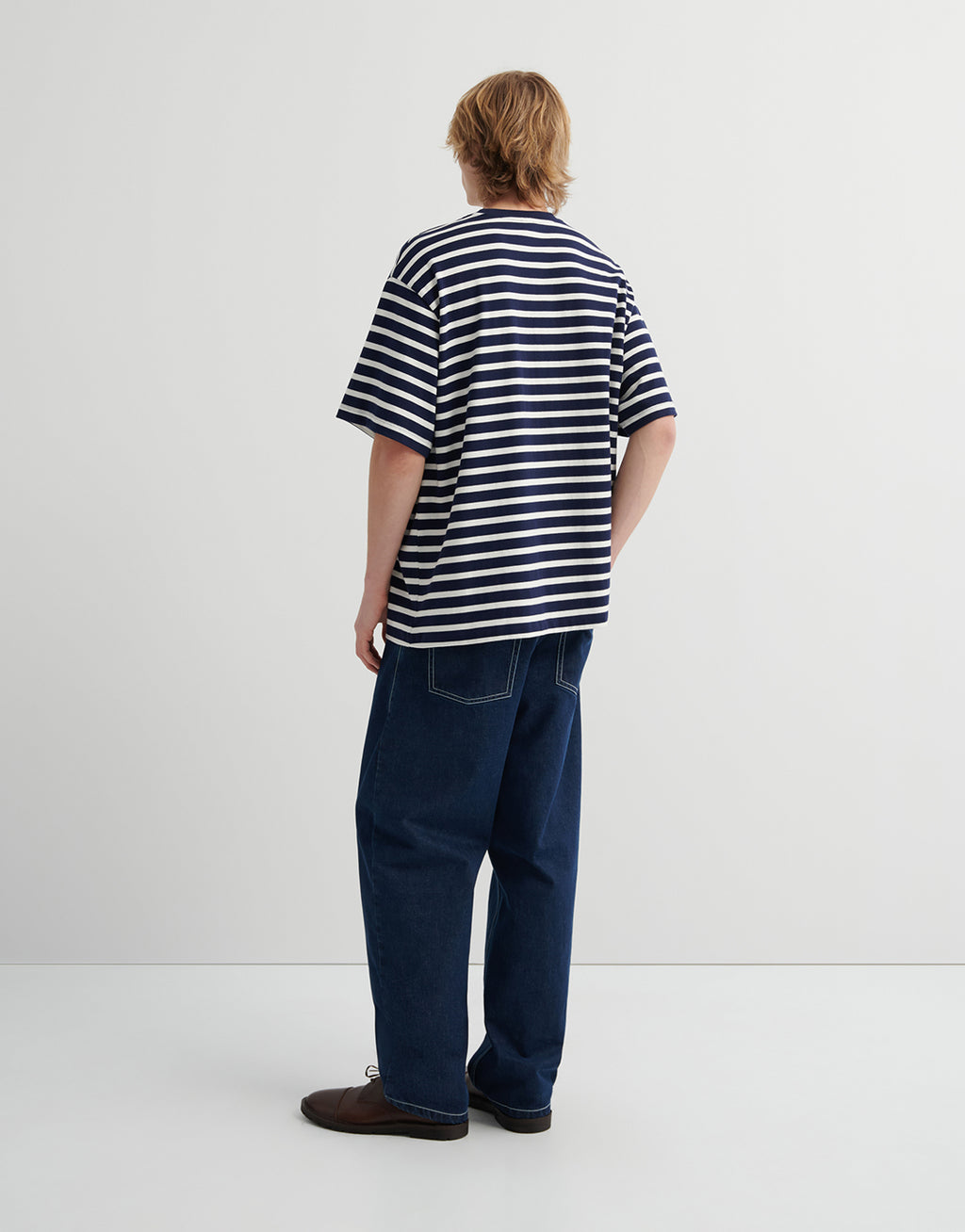 Motion Tee - Uniform Stripe by Kowtow - view 3