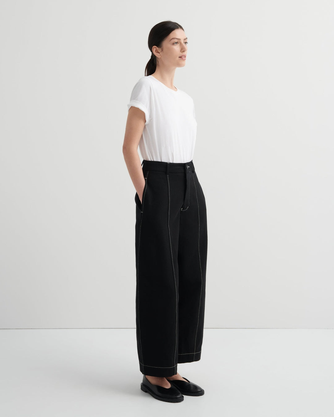 Mural Pant - Black - Kowtow
