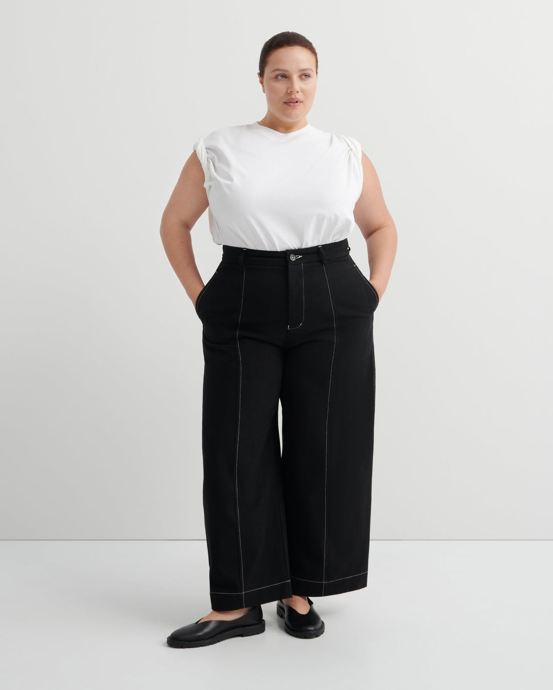 Mural Pant - Black - Kowtow